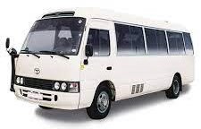 Toyota Coaster Bus Charter in Jamaica.